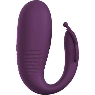 PRETTY LOVE - KLAY VIBRADOR HUEVO CON EMPUJE APP CONTROL MORADO