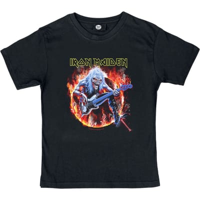 Iron Maiden T-shirt voor kinderen - Metal-Kids - Fear Live Flame - voor Kinderen - zwart