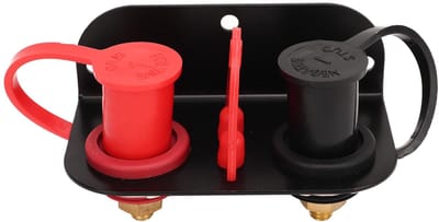 Remote Battery Terminals, 250A UTV Remote Battery Charger and Jumping Poles with Protective Caps, Battery Terminal Displacement Kits for UTV ATV Car Trucks RV Tractor Boat
