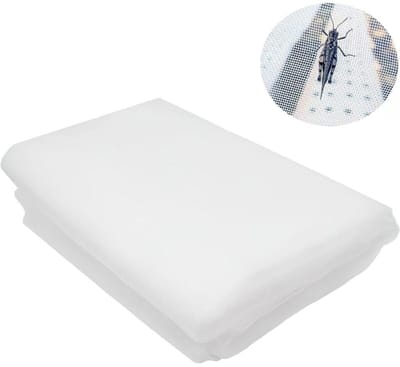 Insectennet - Vogelnet - Tuinnet - Gewasbescherming - 2.5 x 5 m - Tuinspullen - Plantenbeschermingsnet - Vijverbescherming - Moestuinnet - Herbruikbaar - Voor het beschermen van hekken, moestuinen, vijvers - Wit