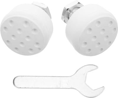Rolschaats Remblokken - Remmen Rolschaatsen - Veilig Remmen - Universeel Compatibel - 5 x 4.5 x 1.5 cm - Wit