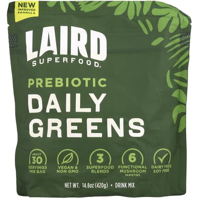 Laird Superfood, légumes verts quotidiens prébiotiques, 410 g (420g)