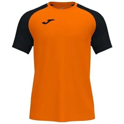 Joma Academy IV Shirt Korte Mouw Kinderen - Oranje / Zwart | Maat: 96-104