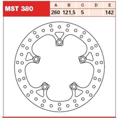 Remschijf TRW MOTO MST380