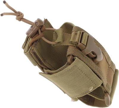 Radiohouder Tas - Universele Hoes - Veilig Dragen - Open Bovenkant Ontwerp - 12.5x8cm - Khaki