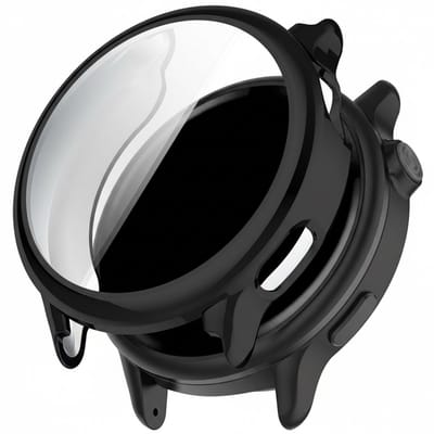 Screenprotector case - geschikt voor Garmin Vivoactive 6 - flexibel en zacht - TPU full cover hoesje - volledige bescherming - zwart