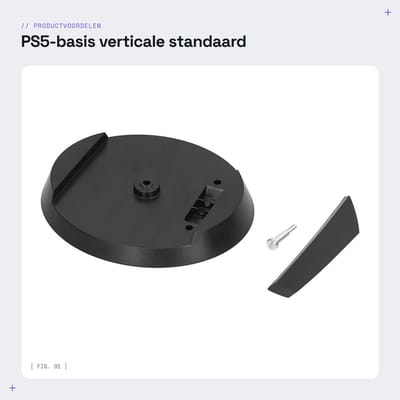Dailygoods- Verticale Standaard Professioneel - 2-in-1 Standaard - Onderste Opening - Hoogwaardig ABS - Lichtgewicht - Duurzaam Accessoire - Console Standaard