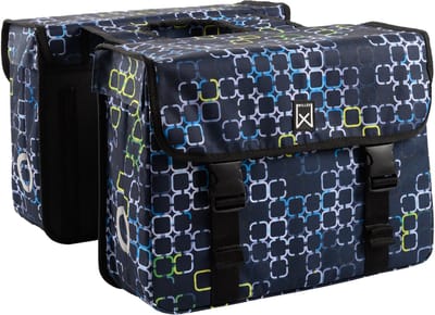 Willex - Dubbele Tas - Cyber - Universele Bevestiging - 34 liter - Blauw