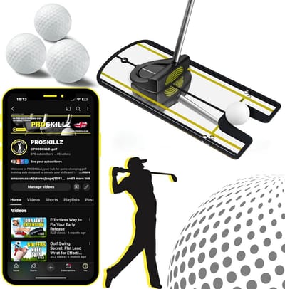 Professionele Golf Putting Spiegel Oefenmateriaal voor Uitlijning en Ooglijn