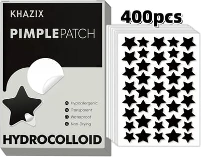 Acne Patches voor Dag en Nacht - Puisten Verwijderaar - Huidreiniger - 400 Stuks - Pukkel Pleister stervormig- Pimple Patch die Onzuiverheden Absorbeert - Acneverzorging