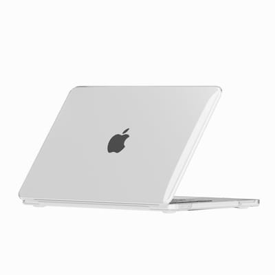Lunso Geschikt voor MacBook Neo cover hoes - case - Glanzend Transparant