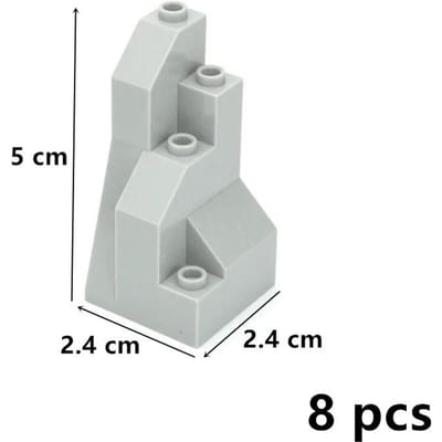 DlY City Bouwblokken Constructie Rotspaneel 6082 6083 23996 47847 Rotstuin Bergen Heuvel Steen Bakstenen Creatief Speelgoed