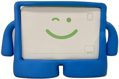 Kids Hoes Geschikt Voor: Samsung Galaxy Tab A7 10.4 (2020) T500 T505 & Tab S6 Lite P610 P615 Kidsproof Kinderhoes voor kinderen met handvaten - Blauw