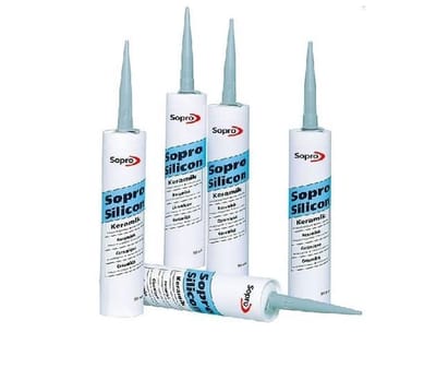 Silicone kit Keramiek Sopro betongrijs