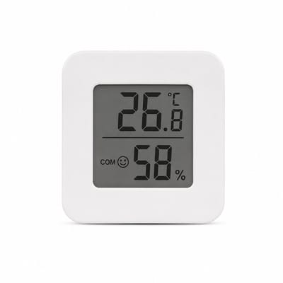 Hygrometer Digitaal - Luchtvochtigheidsmeter - Binnen Thermometer - Comfortindicator - LCD Scherm - Wit