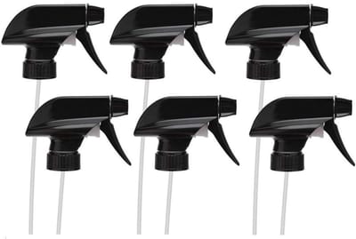 Dailygoods- Sproeier Heavy Duty - Vervangingsnozzle - Trigger Sproeier - 6 Stuks - Compatibel met Boston Flessen - 28-400 Nek - Spuitkop
