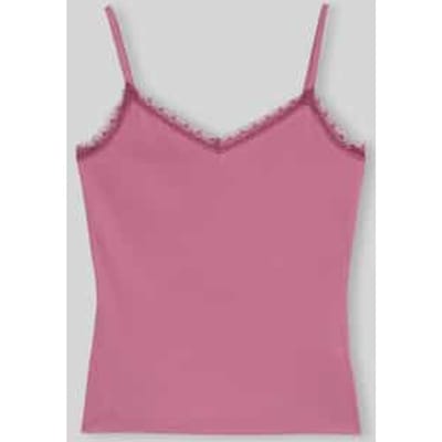 slim fit top van katoenmix