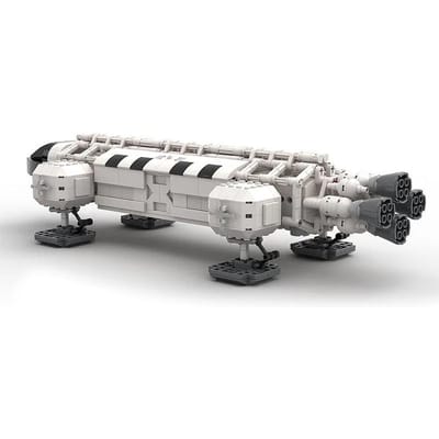 MOC Nieuwste Space 1999 Eagle Ruimteschip Ruimtehaven Bouwstenen De Shuttle Lanceerbasis Vliegtuig Blokjes Idee Speelgoed Kinderen Cadeaus gray