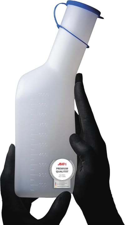Urinefles voor mannen - Veiligheid en Hygiëne - 1 Liter - Autoclaafbaar