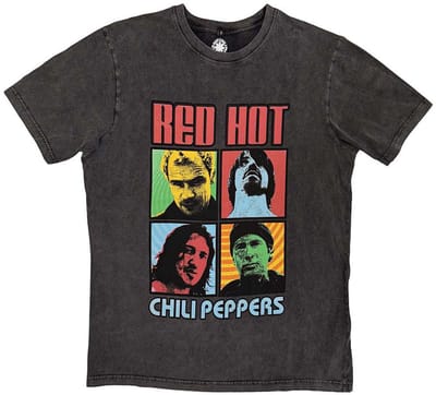 Red Hot Chili Peppers - Portrait Photos Heren T-shirt - S - Grijs