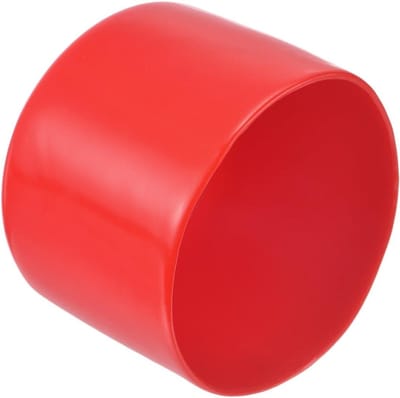 Rubberen Eindkappen - Beschermdoppen Paaldoppen - Meubels Beschermen - Flexibel Vinylrubber - 57 mm Binnendiameter - Rood