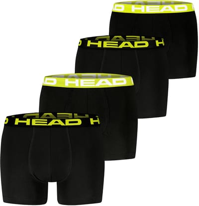 Head Basic boxerbroek voor heren, shorts, ondergoed, set van 4