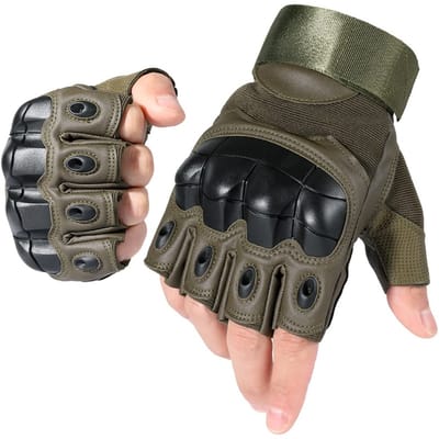 Ynkkvre - Handschoenen - Vingerloze Handschoenen - Tactische Handschoenen - Motorhandschoenen - Werkhandschoen - Sport Handschoenen - Antislip - Versterkte Palm - Touchscreen - Ademend - Zomerontwerp