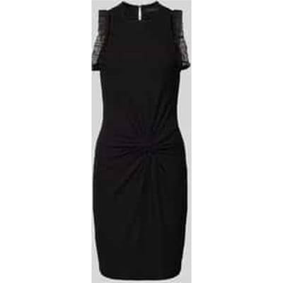 GUESS  Eco Olga Frill Dress Jet Black A996 Maat: M | Mini Jurken Outlet | Dames | Zwart