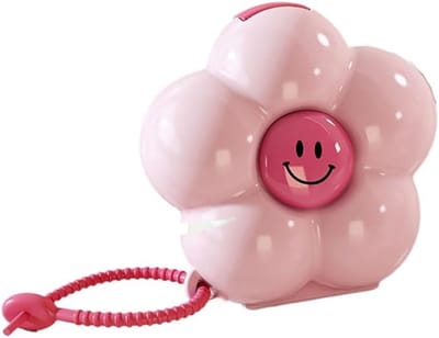Mini pillendoosje - Draagbaar sieradendoosje - Bloemvormig opbergdoosje - Voor het bewaren van kleine accessoires - Geschikt voor jongens en meisjes (Roze)