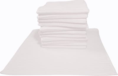 Linolux Vaatdoek - Wit - 100% katoen - 12 stuks