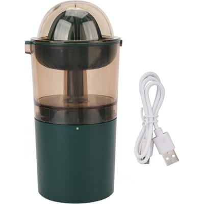 Mini Juicer Groen Huishoudelijk Pers Sapmachine Extra 30 procent Sap voor Citrus Citroen Limoen DC3.7V L(for 6.5-9kg) beige