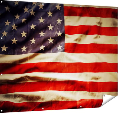 Gards Tuinposter Amerikaanse Vlag - Verenigde Staten - 150x120 cm - Tuindoek - Tuindecoratie - Wanddecoratie buiten - Tuinschilderij