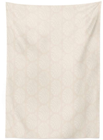 ABAKUHAUS Tafelkleed 140x200 – Crème satijn, handnaad, machinewasbaar