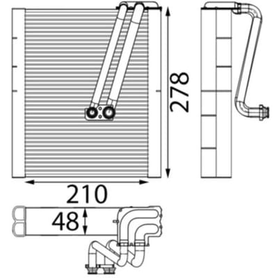 Verdamper, airconditioning MAHLE AE 252 000S