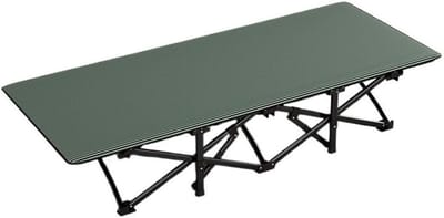 Opvouwbaar Campingbedje - Draagbaar Logeerbed - Compact Slapen - Snel Opvouwbaar - 190 x 71 cm - Zwart