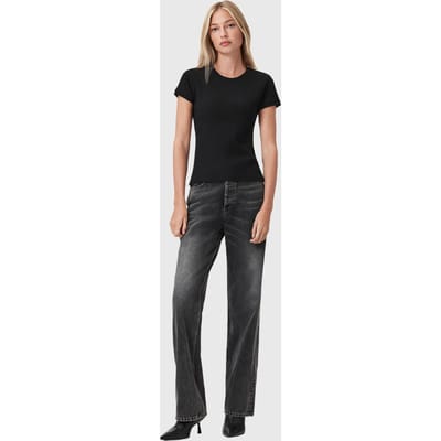 AllSaints Gia Ss Tee Black Taglia: XS | Maglie Sportivi Outlet | Donna | Nero
