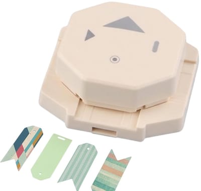 Hoeksnijder Knutselsnijder - Papierpons Stans - Kaarten Maken - 4-in-1 Functie - 98 x 35 cm - Blauw