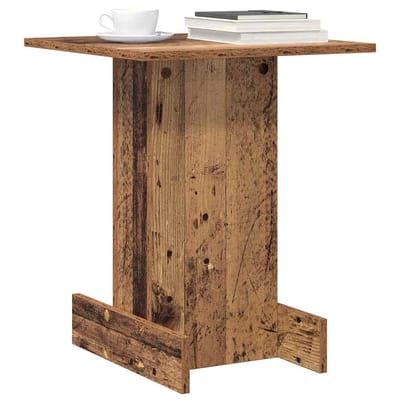 vidaXL - Bijzettafel - Oudhout - 44,5 - x - 45 - x - 55 - cm - Bewerkt - hout