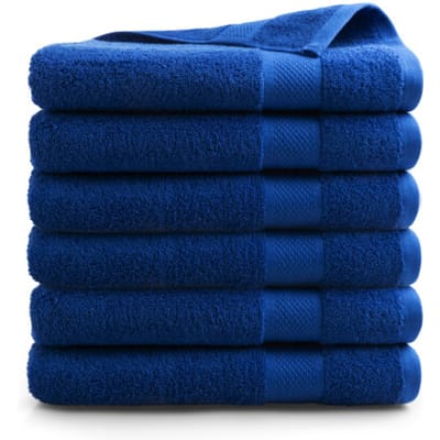 DoubleDry Handdoeken set 70 x 140 cm 6 stuks 100% zacht katoen 500 g/m2 6x