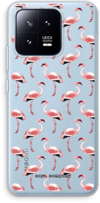 Case Company® - Hoesje geschikt voor Xiaomi 13 Pro hoesje - Flamingo - Soft Cover Telefoonhoesje - Bescherming aan alle Kanten en Schermrand