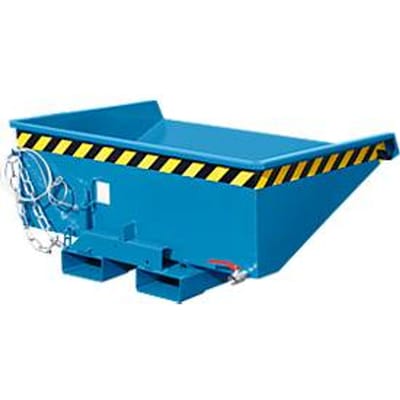 Mini spaanbak type EXPO-E 275, kipper met kabel, capaciteit 0,275 m³, tot 750 kg, lichtblauw RAL 5012