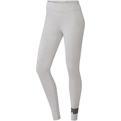 PUMA ESS Logo Leggings Dames Legging - Lichtgrijs - Maat S