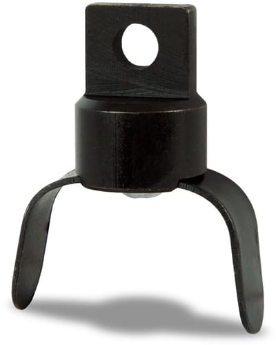 EBERTH Gladde vorkvormige snijkop voor buisreinigingsmachine, C-Cutter voor buizen met een diameter van 50-125 mm, koppeling M6, diameter boorkop 40 mm, staal, gelakt, roestvrij, snijkop voor buisreinigingsapparaat