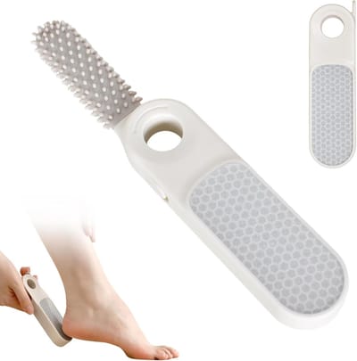 Eeltverwijderaar Voetvijl - Voetverzorging Hulpmiddel - Voeten Verzorgen - 2-in-1 Nano Glas - 14 cm - Wit