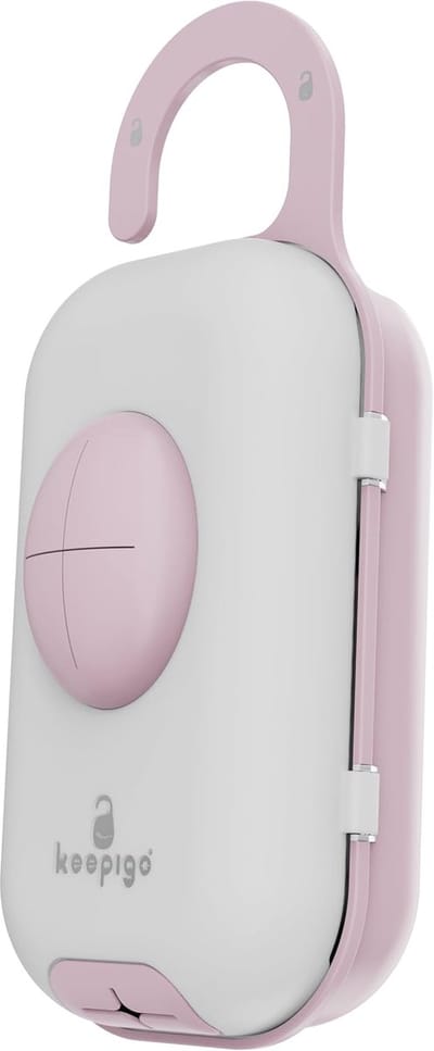 Baby Luiertas Dispenser - Luier Caddy Organizer - Baby Verzorgen Onderweg - 3-in-1 Functionaliteit - 4-5 Luiers - Baby Roze
