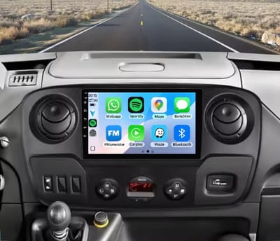 Autoradio 2/32GB met Carplay en Android auto | Geschikt voor Opel Movano, Renault Master, Nissan NV400 2010-2021 | Radio scherm met Navigatie | 2010 2011 2012 2013 2014 2015 2016 2017 2018 2019 2020 2021