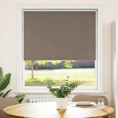 vidaXL - Rolgordijn - verduisterend - koffie - 90x150 - cm - stofbreedte - 85,7 - cm