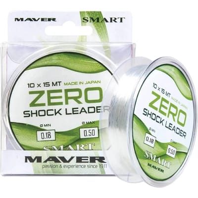 Maver Zero 15 M Taps Toelopende Onderlijn Transparant 0.140-0.220 mm