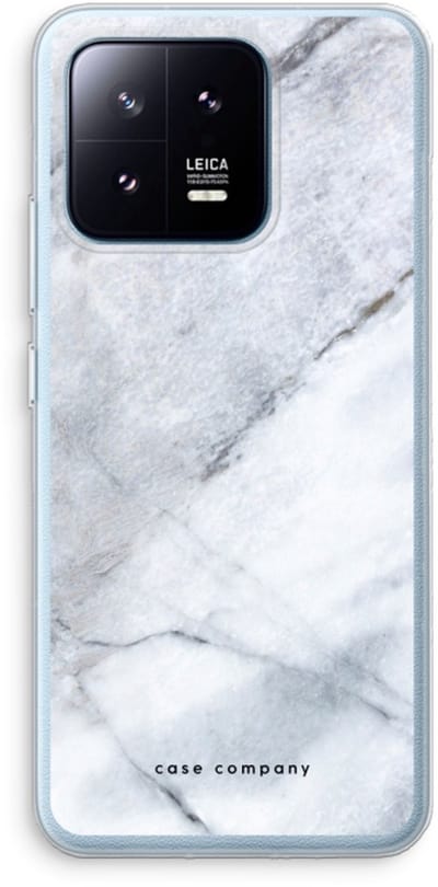 Case Company® - Hoesje geschikt voor Xiaomi 13 Pro hoesje - Witte marmer - Soft Cover Telefoonhoesje - Bescherming aan alle Kanten en Schermrand