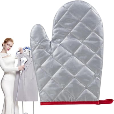 Strijkhandschoenen - Antistoomhandschoenen - Kleding Stomen - Waterdichte Bescherming - 23 cm Lengte - Zilvercoating